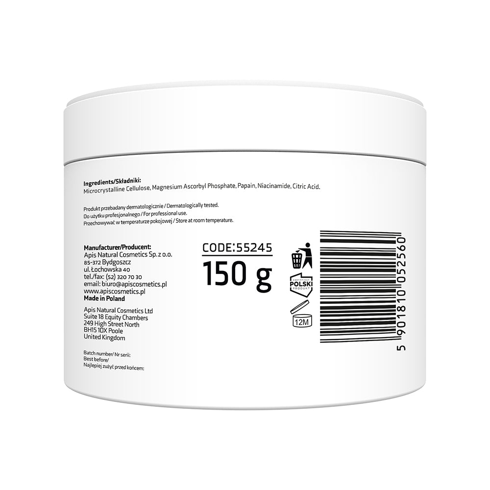 Apis ADENO‑C Flash Glow Enzymatic Powder Peel | 100 g