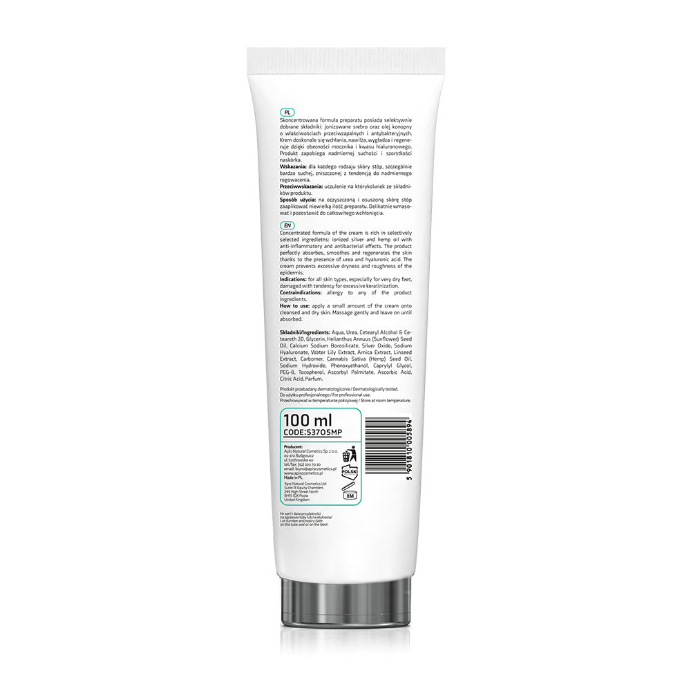 Apis API-PODO regenerating & moisturising foot cream with 20% urea and ionised silver - intense hydration and regeneration | 100ml