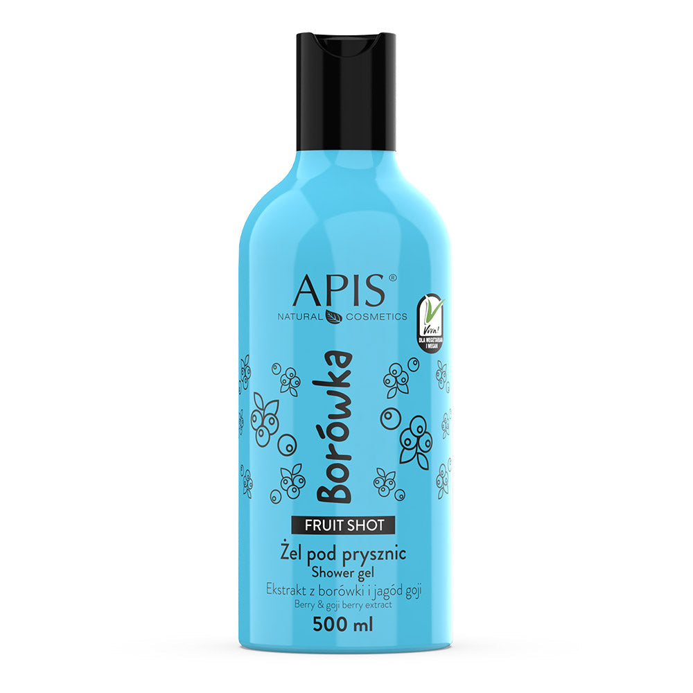 Apis Fruit Shot Blueberry Shower Gel | 500 ml