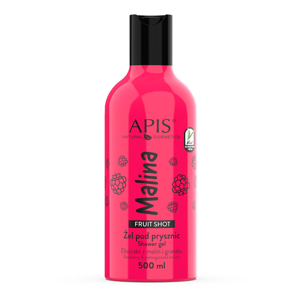 Apis Fruit Shot Raspberry Shower Gel | 500 ml