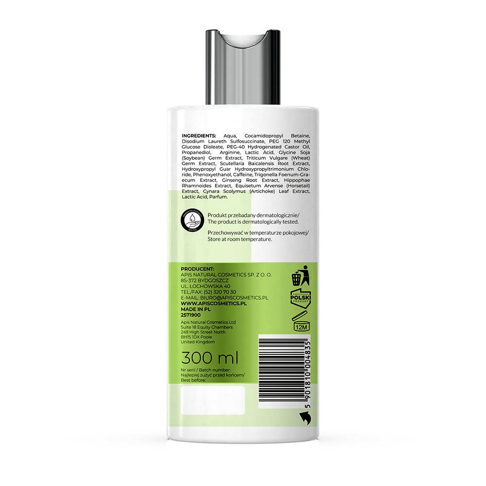 Apis Natural Solution Anti‑Hair Loss Strengthening Shampoo | 300 ml