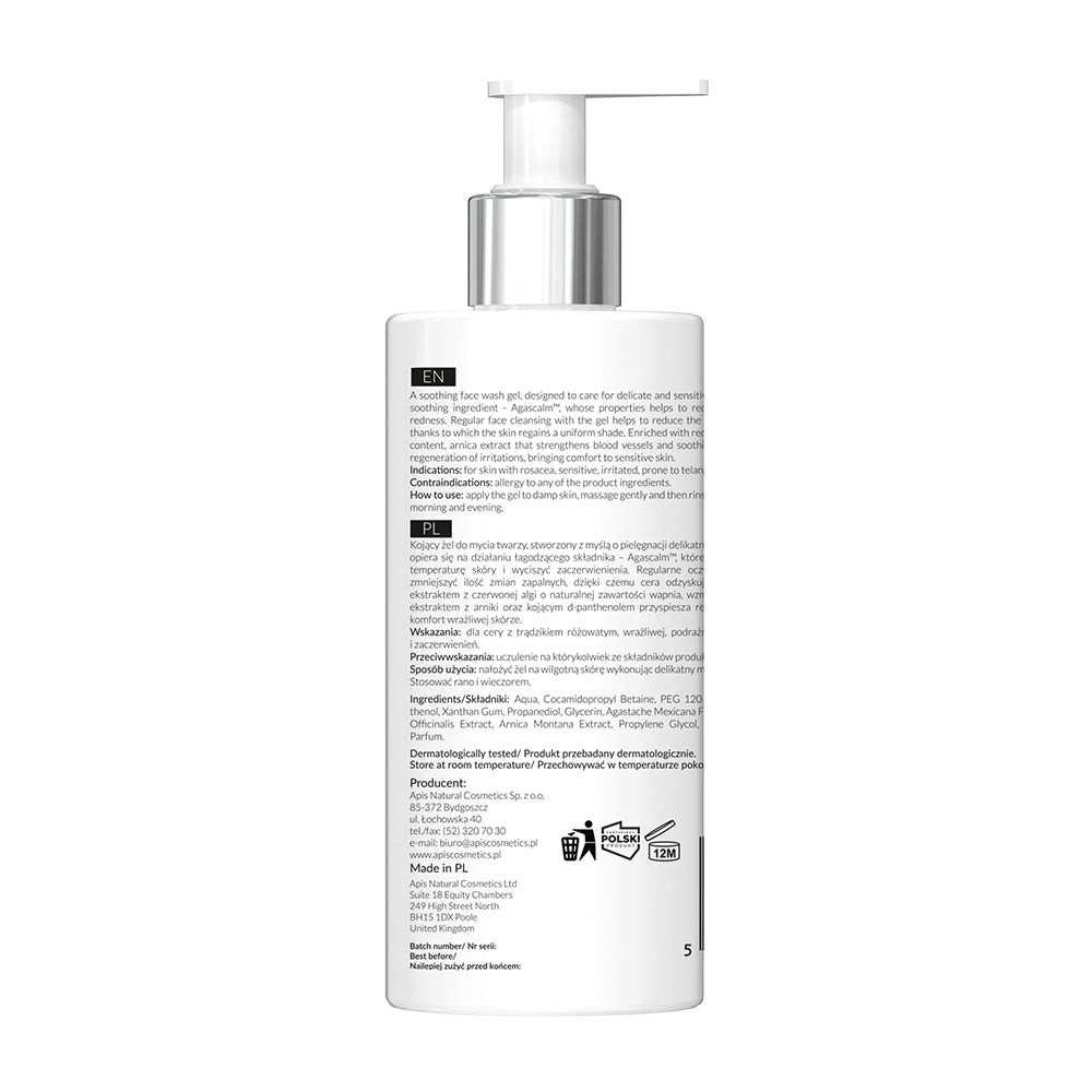 Apis Rosacea-Stop Soothing & calming facial cleansing gel | 300 ml