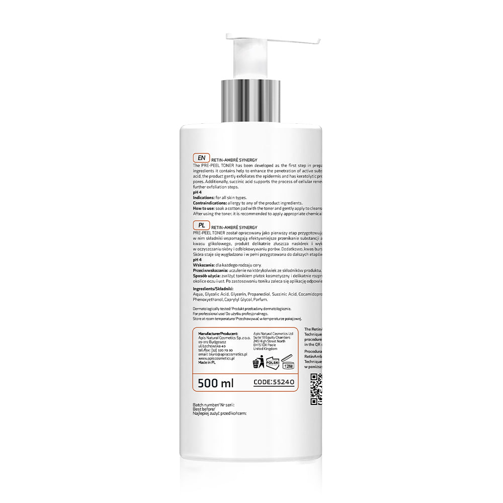 Apis RETIN-AMBRE SYNERGY Pre-exfoliation toner | 500 ml