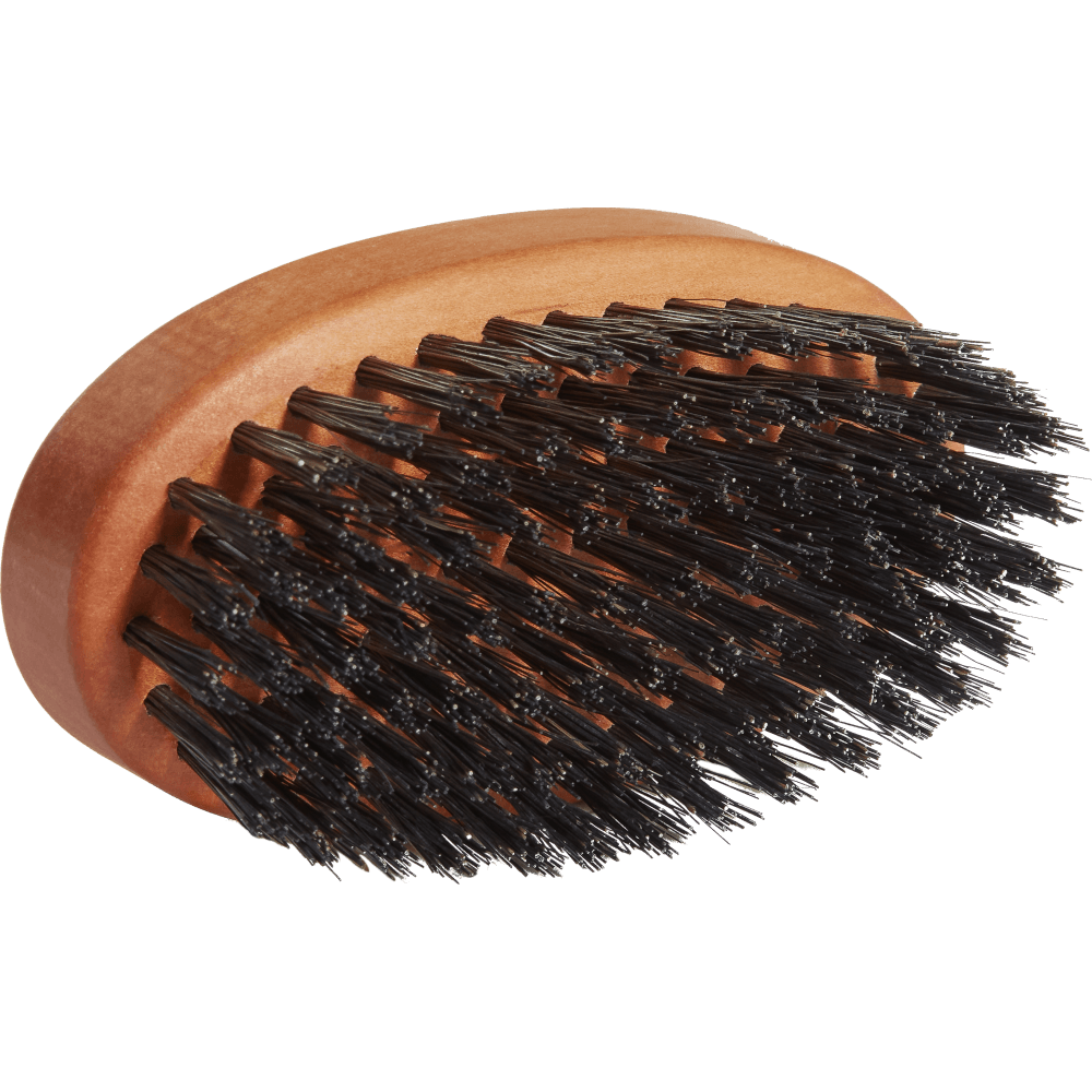 Beard Brush - Oval Shaped Pear Wood With Natural Bristles
