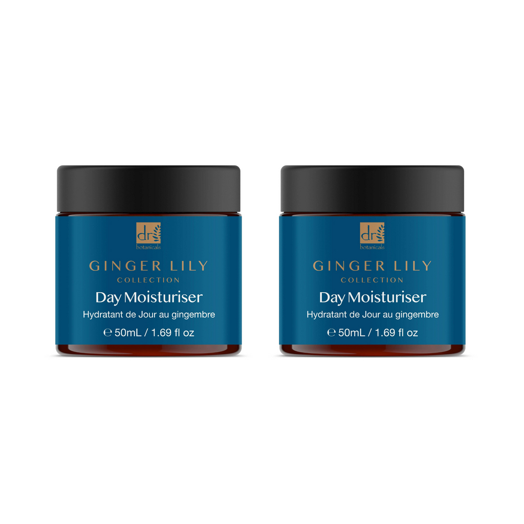 Dr Botanicals Gingerlily Day Moisturiser 50ml Twin Value Savings Pack