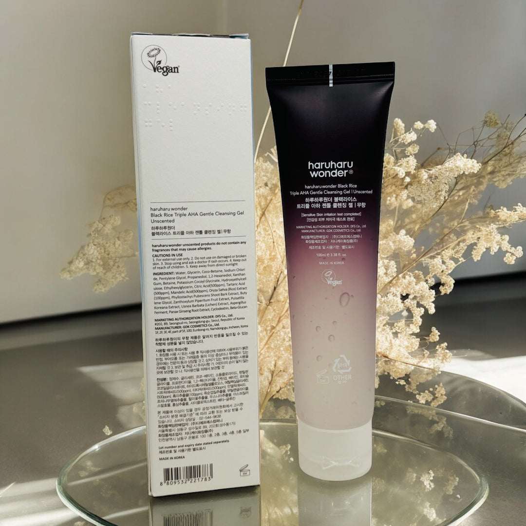 Haruharu Wonder Black Rice Triple AHA Gentle Cleansing Gel 100ml