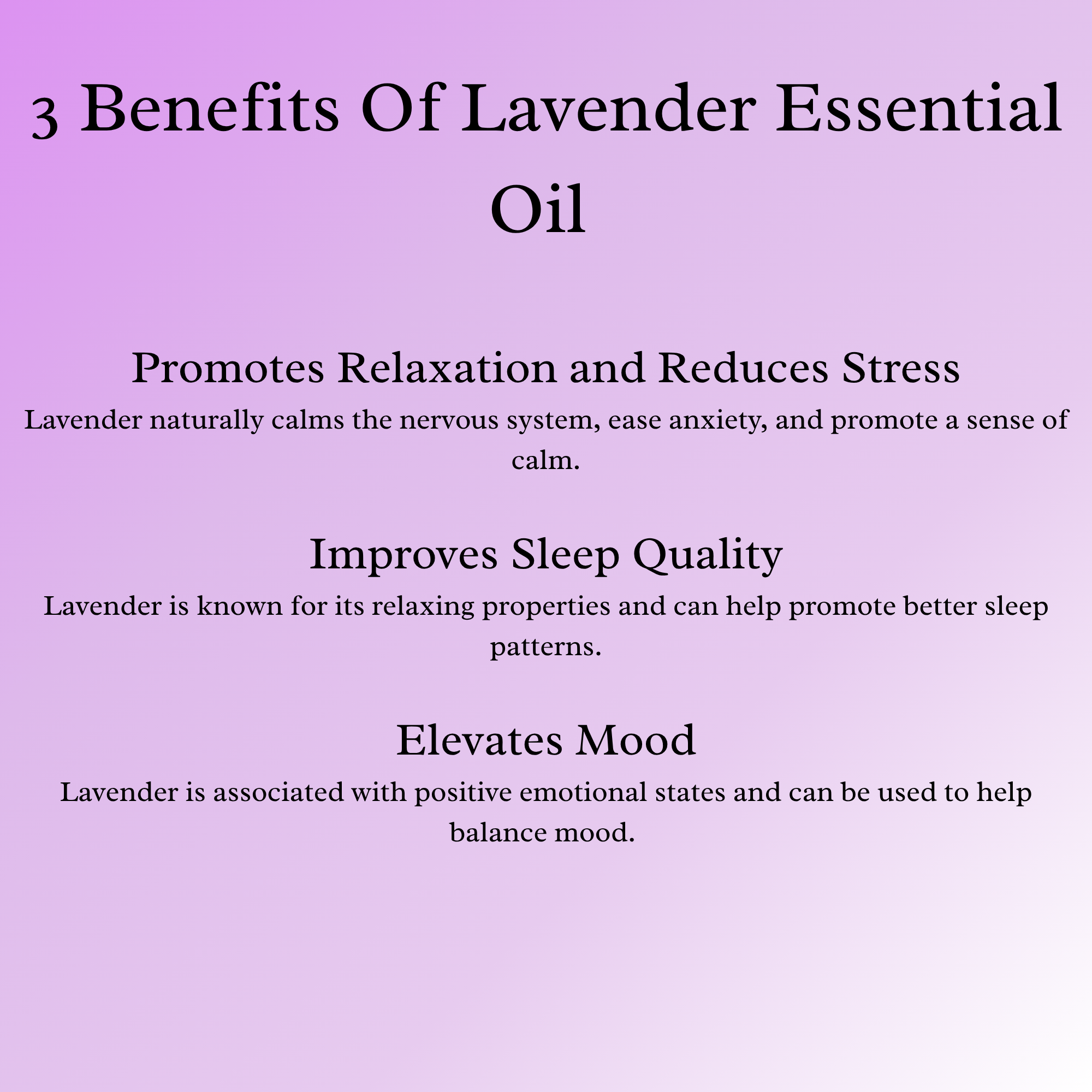 Lavender Essential Oil - For Sleep and Relaxation