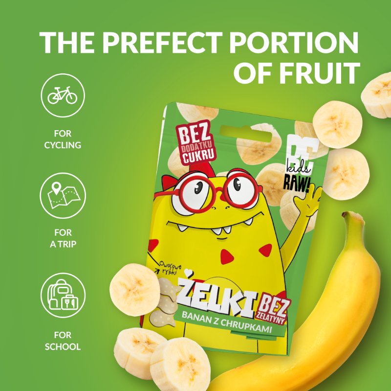 Kids Jelly Beans - Banana with Crisps 35g