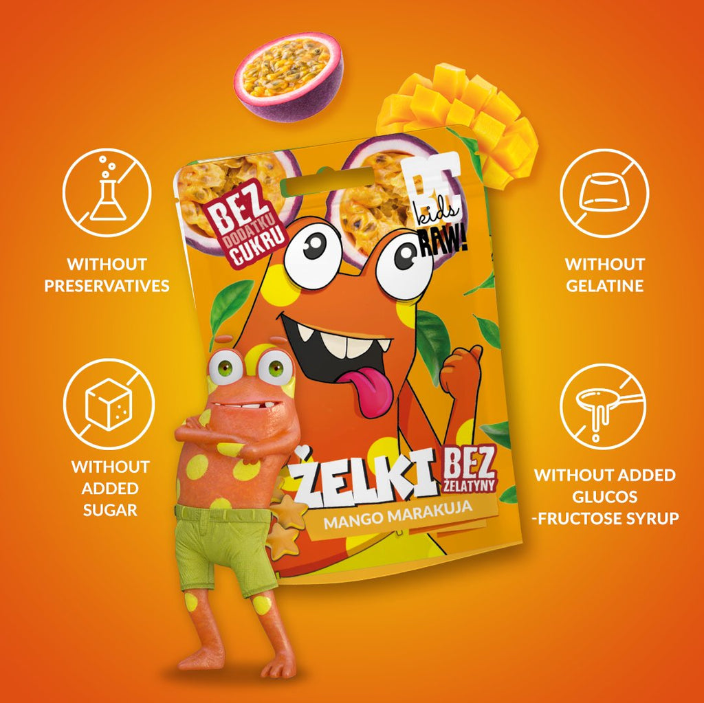 Kids Jelly beans - Mango Passion Fruit 35g