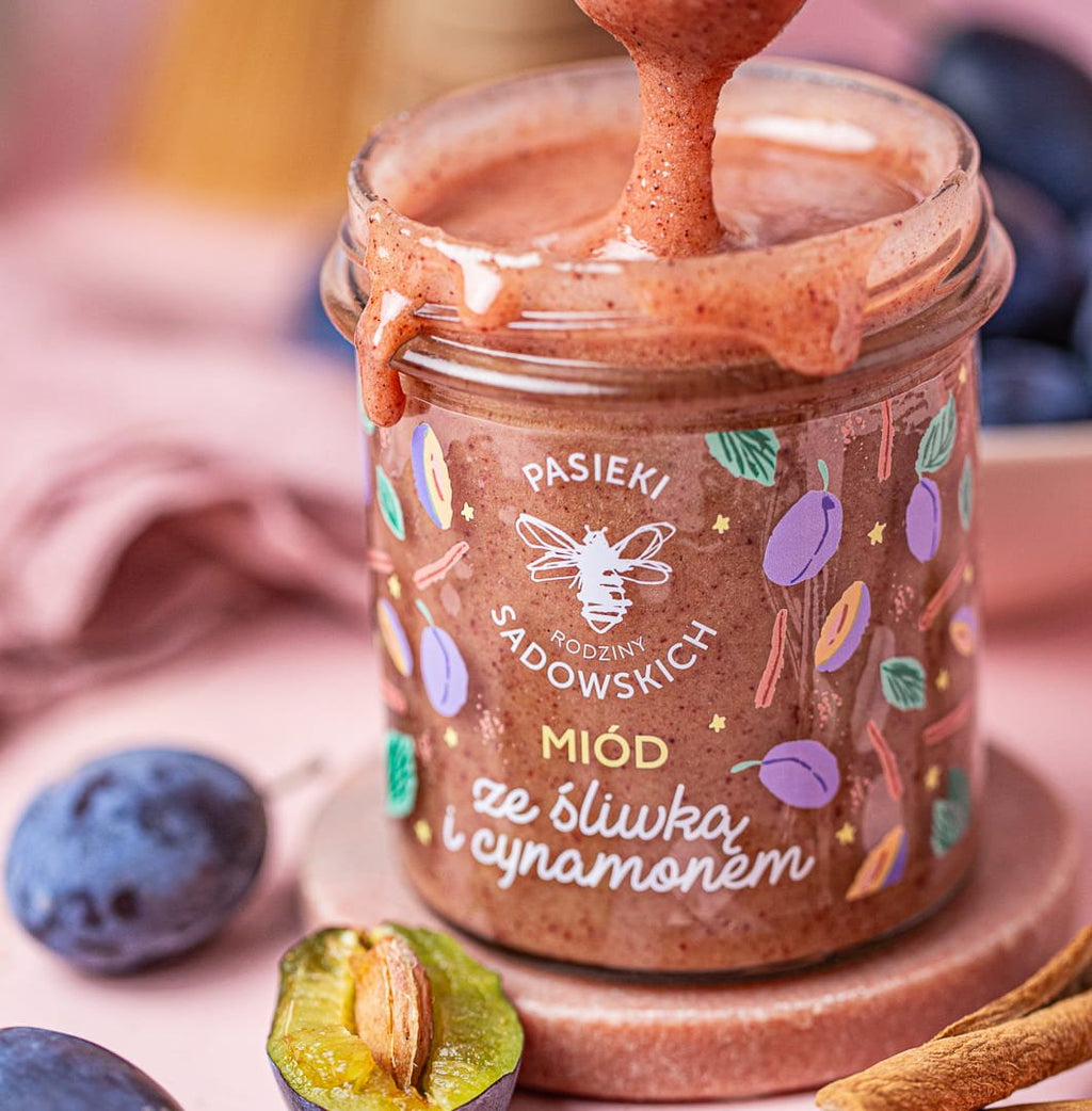 Honey with plum & cinnamon 430g