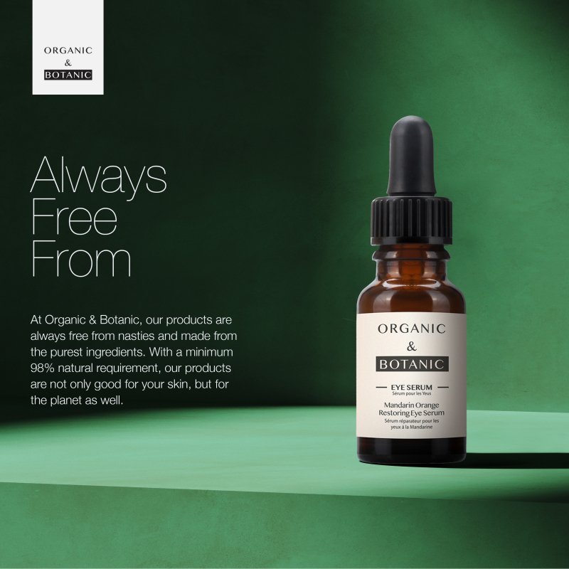 Mandarin Orange Brightening Eye Serum - 15ml - Depuffing & Hydrating with Vitamin C, Aloe Vera, & Sea Buckthorn for Radiant, Youthful Eyes