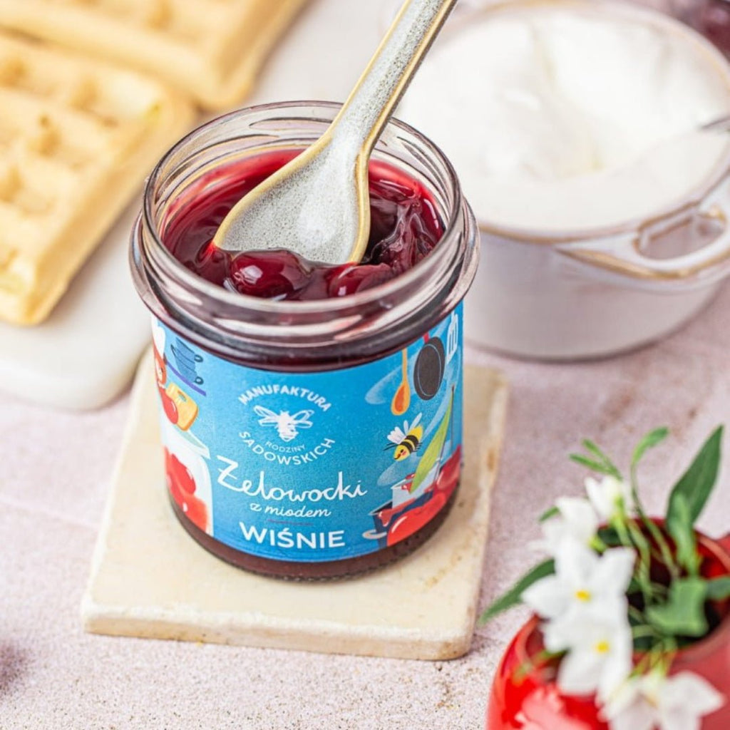 Cherries in gel with Honey "Żelowocki" 320g